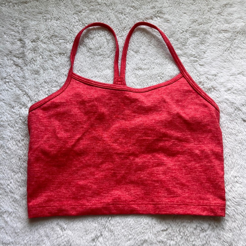 OFFLINE by Aerie The Hugger Recharge Sports Bra Heathered Red Size Small Workout